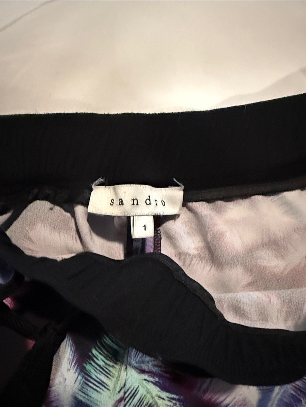 Sandro Floral Print Jogger Pants Size 1